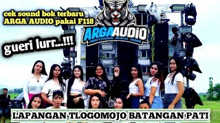 cek sound ARGA AUDIO BOK F118 terbaru 24 sub feat DANCER MONALISA lapangan tlogomojo batangan pati [upl. by Walter]