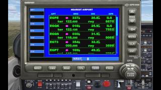 FSX Tutorial GPS Navigation Comprehensive Garmin GPS 500 Guide [upl. by Werda]