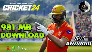 CRICKET 24 DOWNLOAD IN ANDROID 😱 HOW TO DOWNLOAD CRICKET 24 ANDROID 🔥CRICKET 24 PLAY IN ANDROID [upl. by Ketti]