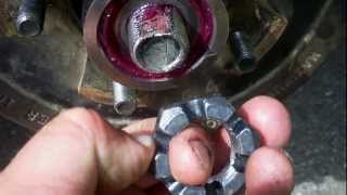 Trailer Axle Bearing Adjustment Trick [upl. by Dranreb718]