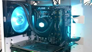 Cooler master Masterliquid ML120L RGB  Unboxing  Installation  Review  AMD Ryzen 2700 [upl. by Heffron946]