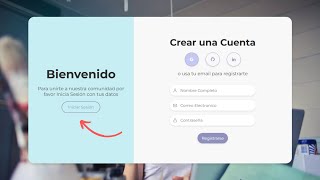 FORMULARIO de REGISTRO y LOGIN DINAMICO  HTML  CSS  JS [upl. by Grose]