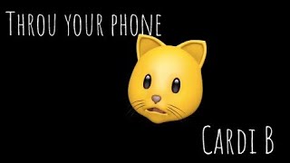 Throu Your Phone  Cardi B  Animoji Karaoke [upl. by Cid]