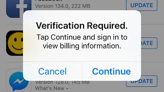 Verification Required App Store  Verification required app store without credit card  iPhone iPad [upl. by Arataj]