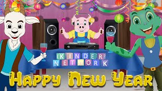 Ding Dong  Happy New Year to Every one Kids Rhyme  Kinder Network [upl. by Crescint]