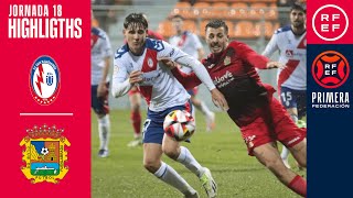 Resumen PrimeraFederación  CF Rayo Majadahonda 00 CF Fuenlabrada  Jornada 18 Grupo 1 [upl. by Lou]