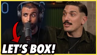 Fresh amp Fit amp Andrew Schulz Have Heated Exchange after Jokes about their Demonetization on Flagrant [upl. by Flaherty]