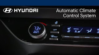 Automatic Climate Control System  SONATA and ELANTRA  Hyundai [upl. by Brien]