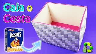 Caja o Cesta  DIY CHALLENGE DE RECICLAJE  Ecobrisa DIY [upl. by Aggarwal]