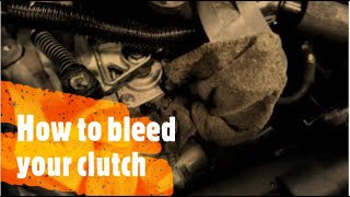 how to bleed your clutch volkswagen [upl. by Anitsud]