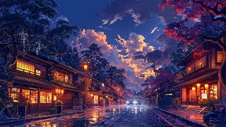 Midnight Rain In Japan 🌧 Lofi Hip Hop Rain  Lofi 1980s  Chill Beats for Relaxation  Study [upl. by Jillana588]