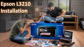 Epson L3210 installation  New Printer Setup Full Video unboxing review epson [upl. by Marie-Ann]