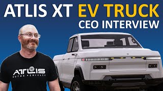 Best Full Size EV WORK TRUCK 2022 Atlis XT  CEO Interview [upl. by Arabele]