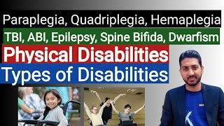 Types of Disabilities  Physical Disabilities  Spina Bifida TBI Paraplegia Quadriplegia  Part 2 [upl. by Anahs441]