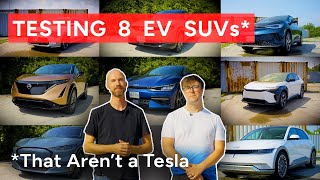 BEST ELECTRIC SUV  Testing 8 EV SUVs [upl. by Edea]