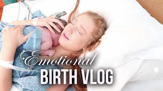 VERY EMOTIONAL BIRTH VLOG OF OUR SECOND DAUGHTER [upl. by Floss773]