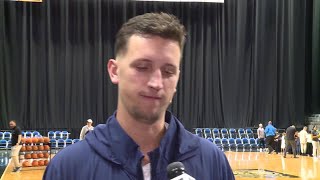 Grady Eifert full interview at Notre Dame practice ahead of game with Purdue Fort Wayne [upl. by Asusej713]