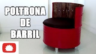 Como fazer Poltrona de barril DIY  Na oficina  S02E25 [upl. by Layla]