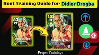 How To Train Didier Drogba In efootball 2025 [upl. by Ardnuat]