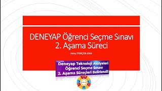 DENEYAP Öğrenci Seçme Sınavı 2 Aşama Süreci [upl. by Desimone]