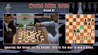 Alexander Predke vs Magnus Carlsen  World Blitz 2019  Round 01 [upl. by Dieball620]