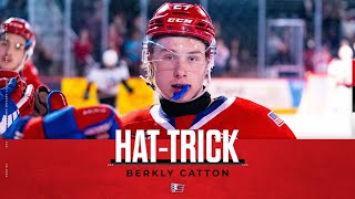 WHL HatTricks — Berkly Catton [upl. by Anyalram]