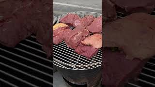 Perfectly Grilled Beef Steak on Charcoal [upl. by Narat553]