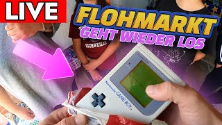 LIVE Flohmarkt  Dorfflohmarkt Ein Gameboy darf nicht fehlen Retro Games amp alte Konsolen Reselling [upl. by Ardnaz281]