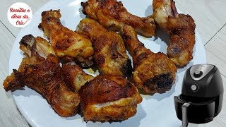 FRANGO NA AIR FRYER  SEQUINHO E CROCANTE POR FORA E SUCULENTO POR DENTRO [upl. by Akila]