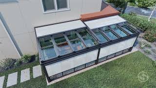 Dynamic Sunroom  Retractable Glass Roof with Sliding Doors  SCHILDR [upl. by Mccormick]