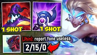 I Made Yone go 015 with Full AP Nidalee Mid one shotting spears [upl. by Baryram318]