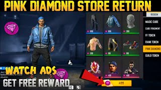 Pink Diamond Exchange Rewards Return In Free Fire  Free Emote And Character [upl. by Ynnohj698]