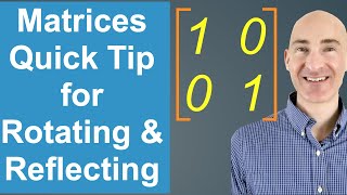 Matrices Quick Tip for Rotating and Reflecting [upl. by Ahsienel]