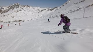 Frühlingsskilauf in Ischgl Tirol Österreich  Schneebericht am 2132014 [upl. by Surbeck]