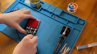 Assembling an 81 LED Flashing Chasing Light Kit  DIY Electronics Soldering Kit [upl. by Aneek780]