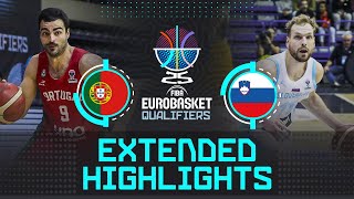 Portugal 🇵🇹 vs Slovenia 🇸🇮  Extended Highlights  FIBA EuroBasket 2025 Qualifiers [upl. by Imoan]