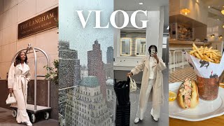 VLOG back in NYC for events brunching amp eyebrow micro shading  Octavia B [upl. by Eniamart]