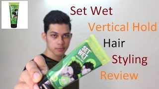 Set Wet Hair Gel Vertical Hold Hair Styling Review  Post Style  BeAwesome [upl. by Attikin]