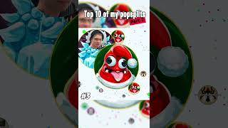 Look at my 5 best popsplits  🤯 agario top10 popsplit [upl. by Eceerehs592]