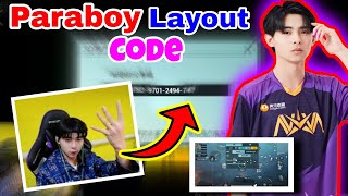 NV XQF Paraboy Latest Layout Code amp Sensitivity no code • Global Pubg Mobile [upl. by Costanza]