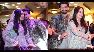 Aiman khan amp Muneeb beautiful Dance on engagemen Exclusive Video [upl. by Shayna]