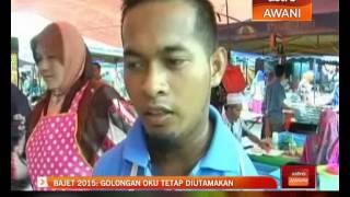 Bajet 2015 Golongan OKU tetap diutamakan [upl. by Nutsud]