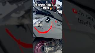 SC Project Exhaust🔥 hondaactiva scproject exhaust youtubeshorts shortsfeed shortsfeed viral [upl. by Lavud]