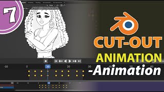 How to Make Cutout Animation with Blender Part 7  Animation [upl. by Feriga]