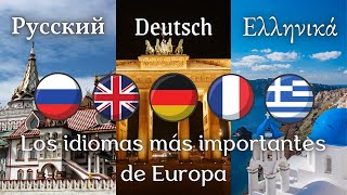 Los 10 idiomas más importantes de Europa 🇪🇺🇷🇺🇬🇧 [upl. by Ahsilram777]