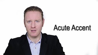 Acute Accent  Meaning  Pronunciation  Word World  Audio Video Dictionary [upl. by Black]