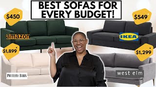 My Top 10 Favorite Sofas From Least to Most Expensive Amazon Ikea Pottery Barn Macys amp More [upl. by Dnumde]