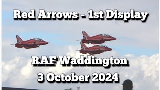 Thrills await Red Arrows at RAF Waddington  3 Oct Morning Display [upl. by Oah531]