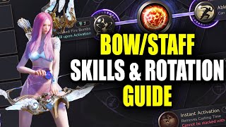 BowStaff Liberator Skills amp Rotation Guide PvEPvP  Throne and Liberty [upl. by Nyret]