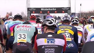 Cyclocross Middelkerke Men Elite 50fps 10 Feb 2024 [upl. by Mohl]